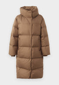 Tommy Hilfiger WATER REPELLENT DOWN LONGLINE WRAP COAT - Down coat - nordic taupe