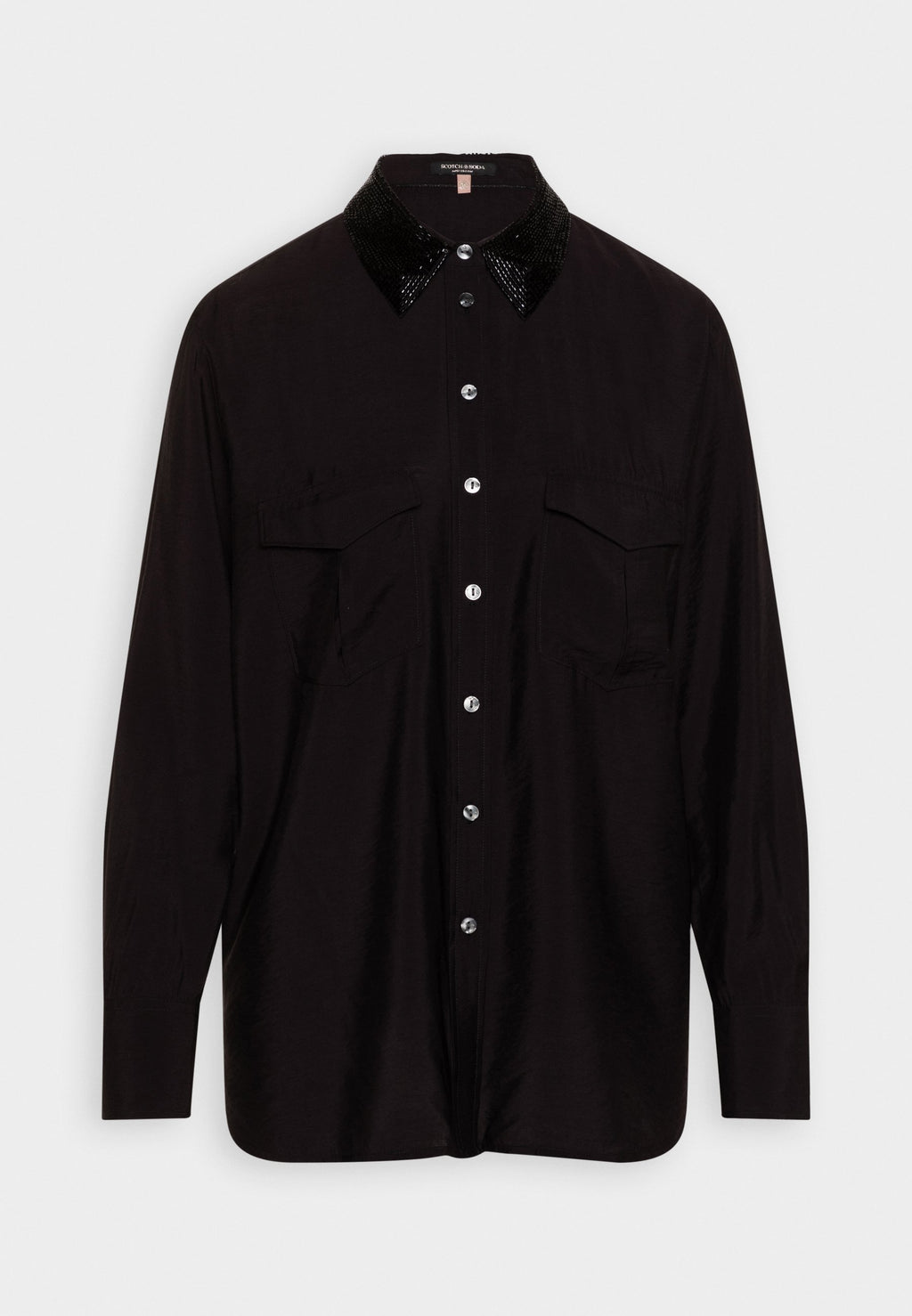 Scotch & Soda RELAXED FIT WITH BEADED COLLAR AND CHEST POCKETS