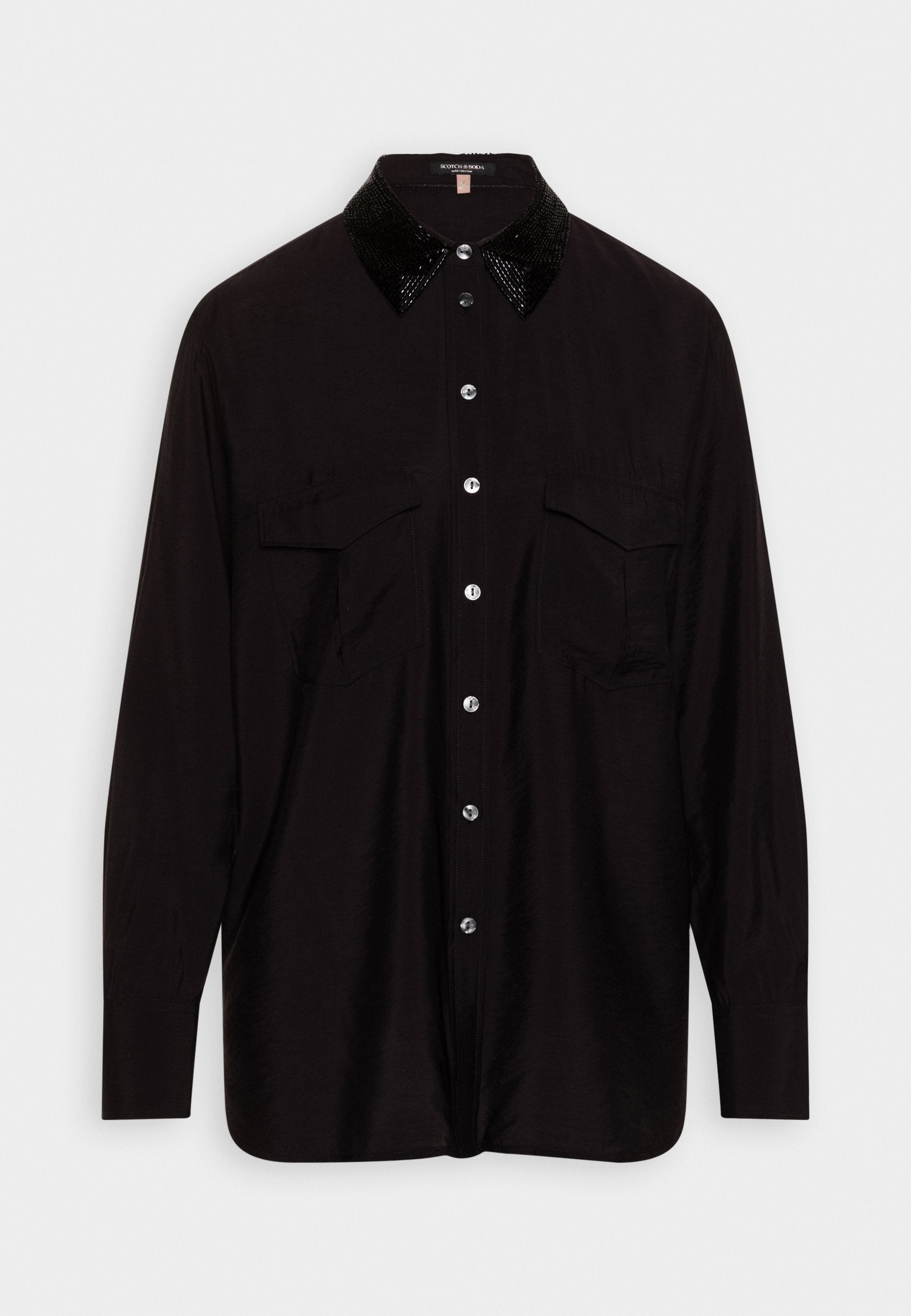 Scotch & Soda RELAXED FIT WITH BEADED COLLAR AND CHEST POCKETS