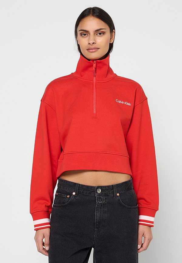 Calvin Klein SPORT ZIP SWEATER WITH GRAPHIC