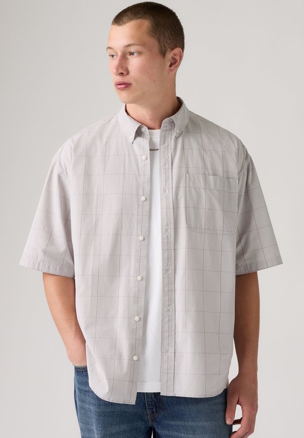 Levi's® SS ROAM LOOSE SHIRT - Shirt - tadhg plaid bright white