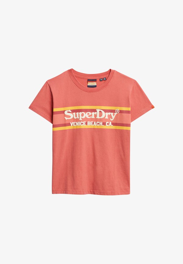 Superdry & Co VENUE OUTDOORS - Print T-shirt - baked apple red
