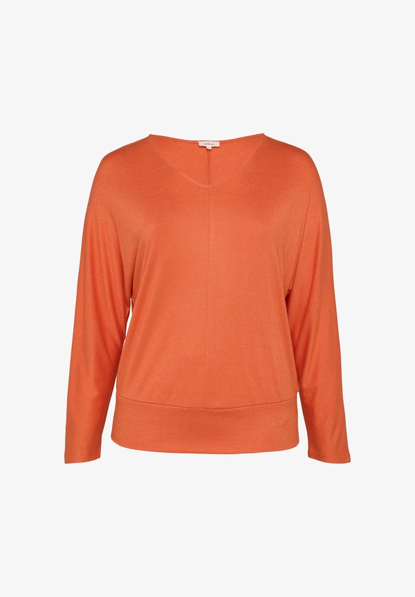 s.Oliver Long sleeved top - dunkelorange
