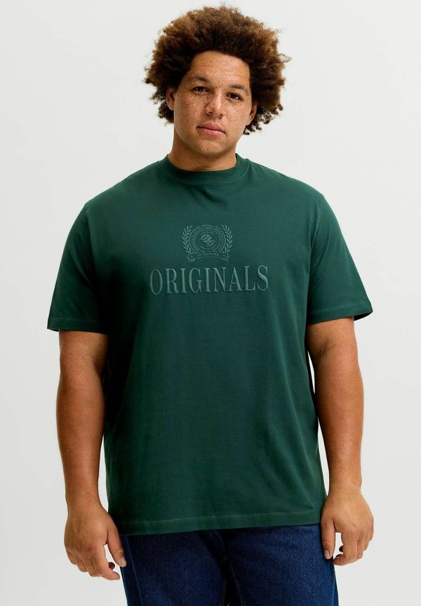 Jack & Jones JORFREDERIKSBERG MONOGRAM TEE - Print T-shirt - pine grove