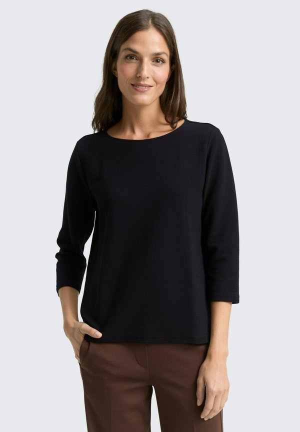 TOM TAILOR TOM TAILOR T-SHIRT LANGARMSHIRT MIT OTTOMAN-STRUKTUR