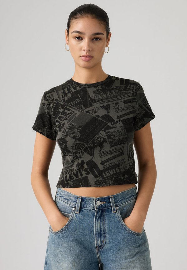 Levi's® ESSENTIAL SPORTY TEE - Print T-shirt - black