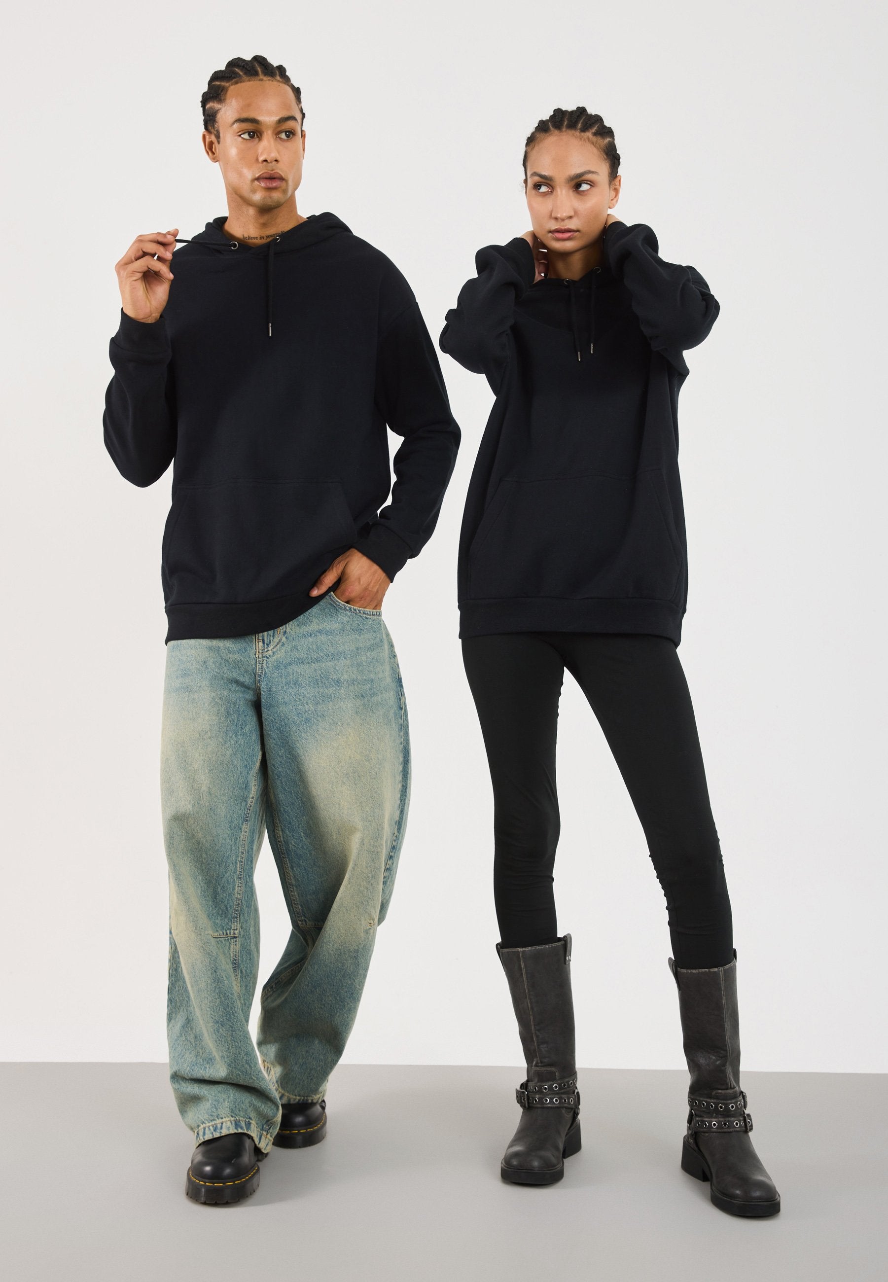YOURTURN UNISEX 2 PACK RELAXED FIT HOODIE