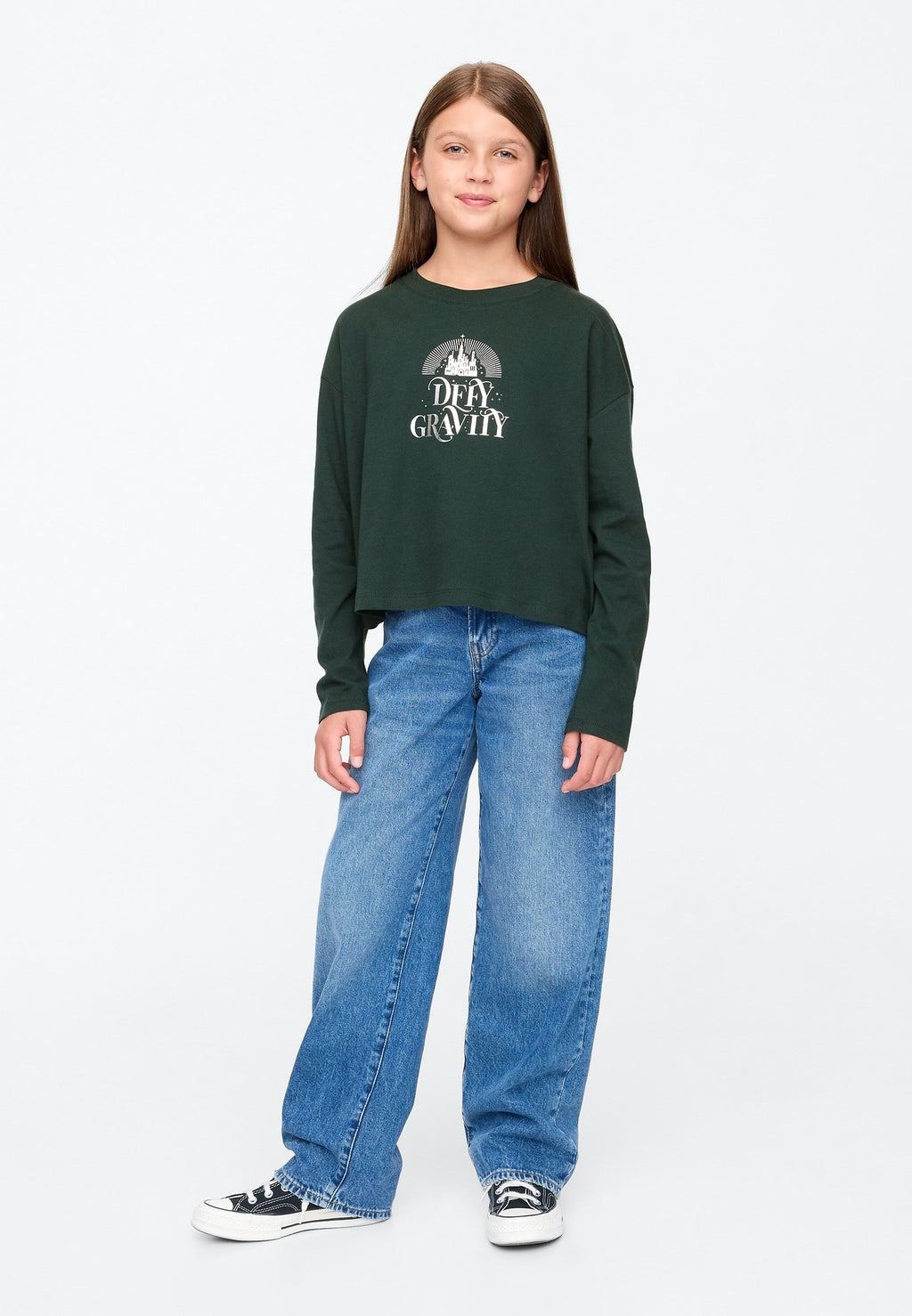 GAP WIC X GAP LS BOXY BTTR GRPH GIRLS