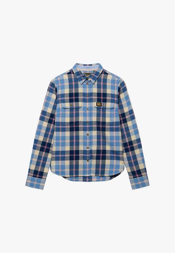 Superdry & Co SUPERDRY LUMBERJACK CHECK FLANNEL SHIRT.. - Button-down blouse - classic blue check