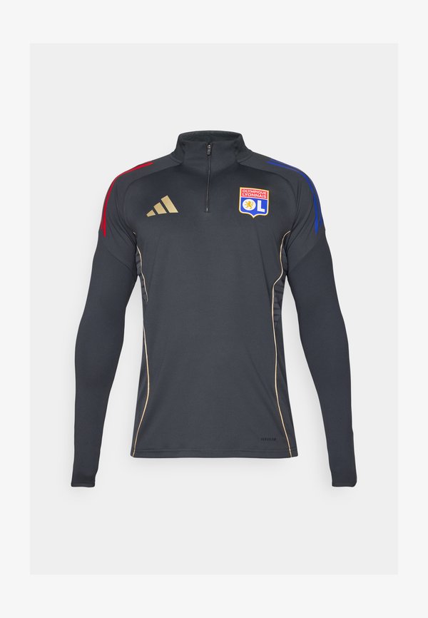 adidas Performance OLYMPIQUE LYONNAIS 25/26 TIRO25 COMPETITION TRAINING TOP - Club wear - carbon/hazy beige