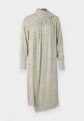 FOULARD DRAPED MIDI DRESS Media 1