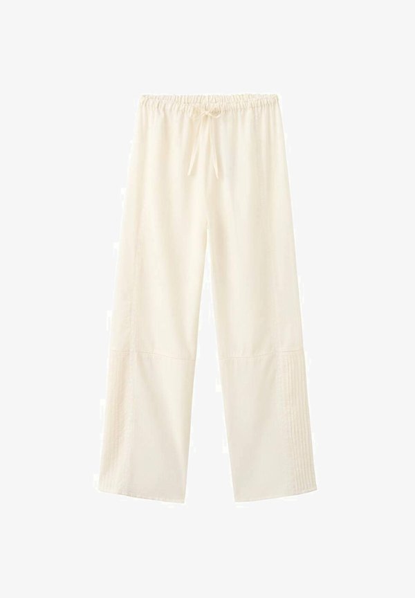 Mango TRIM AND DRAWSTRINGS - Trousers - beige