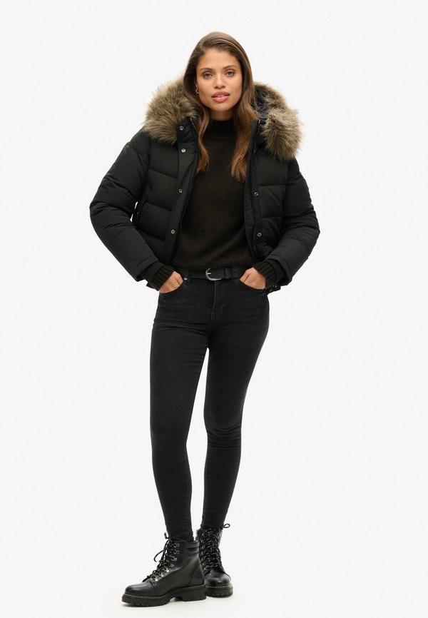 Superdry & Co EVEREST HOODED - Winter jacket - black