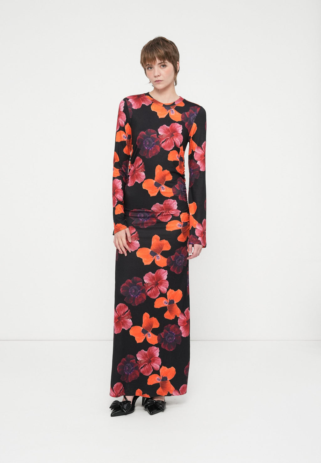 Colourful Rebel MAUDE MULTI FLOWER MAXI DRESS