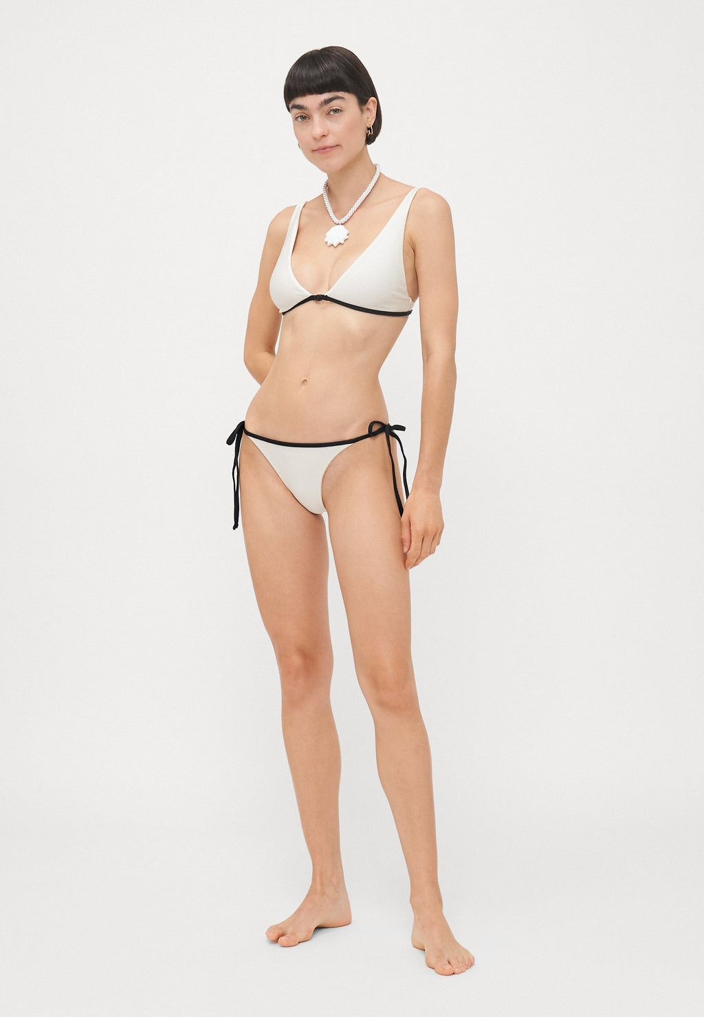 ADRIANA DEGREAS SOLID TIE SIDE