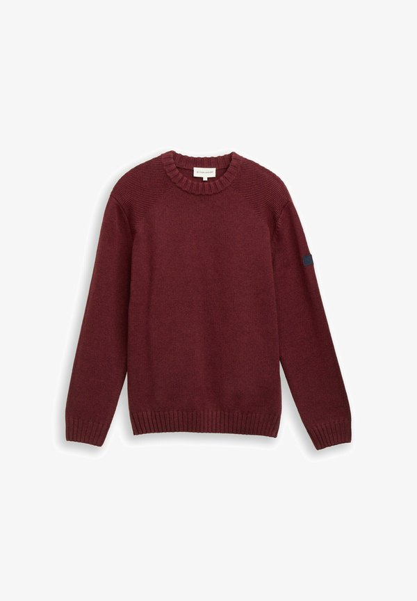 TOM TAILOR MIT DETAILS - Jumper - bordeaux melange