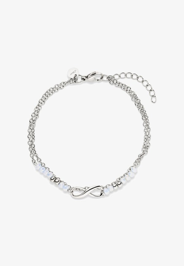 s.Oliver INFINITY BEADS - Bracelet - silver-coloured