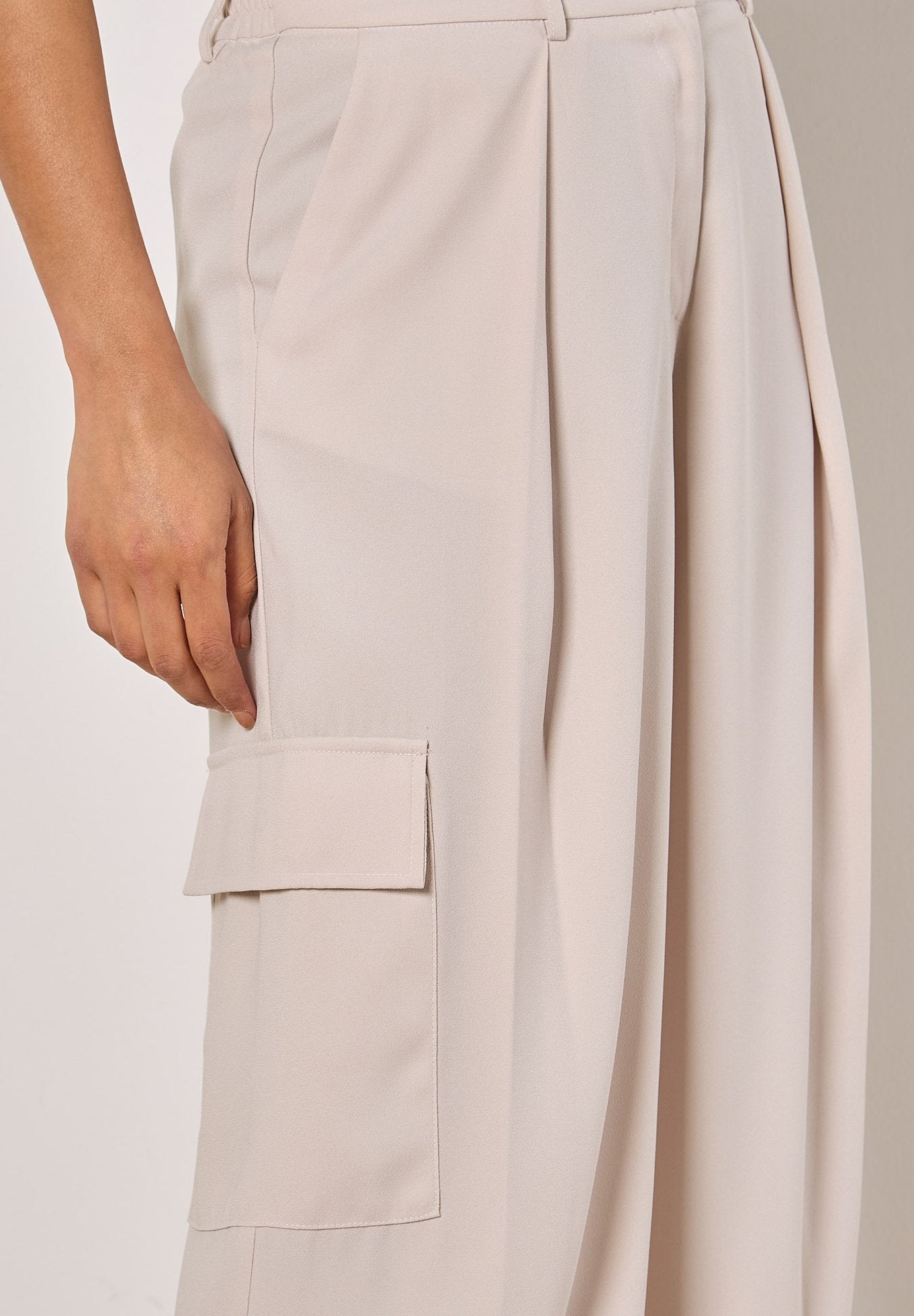Apricot APRICOT WIDE LEG FLUID CARGO TROUSERS