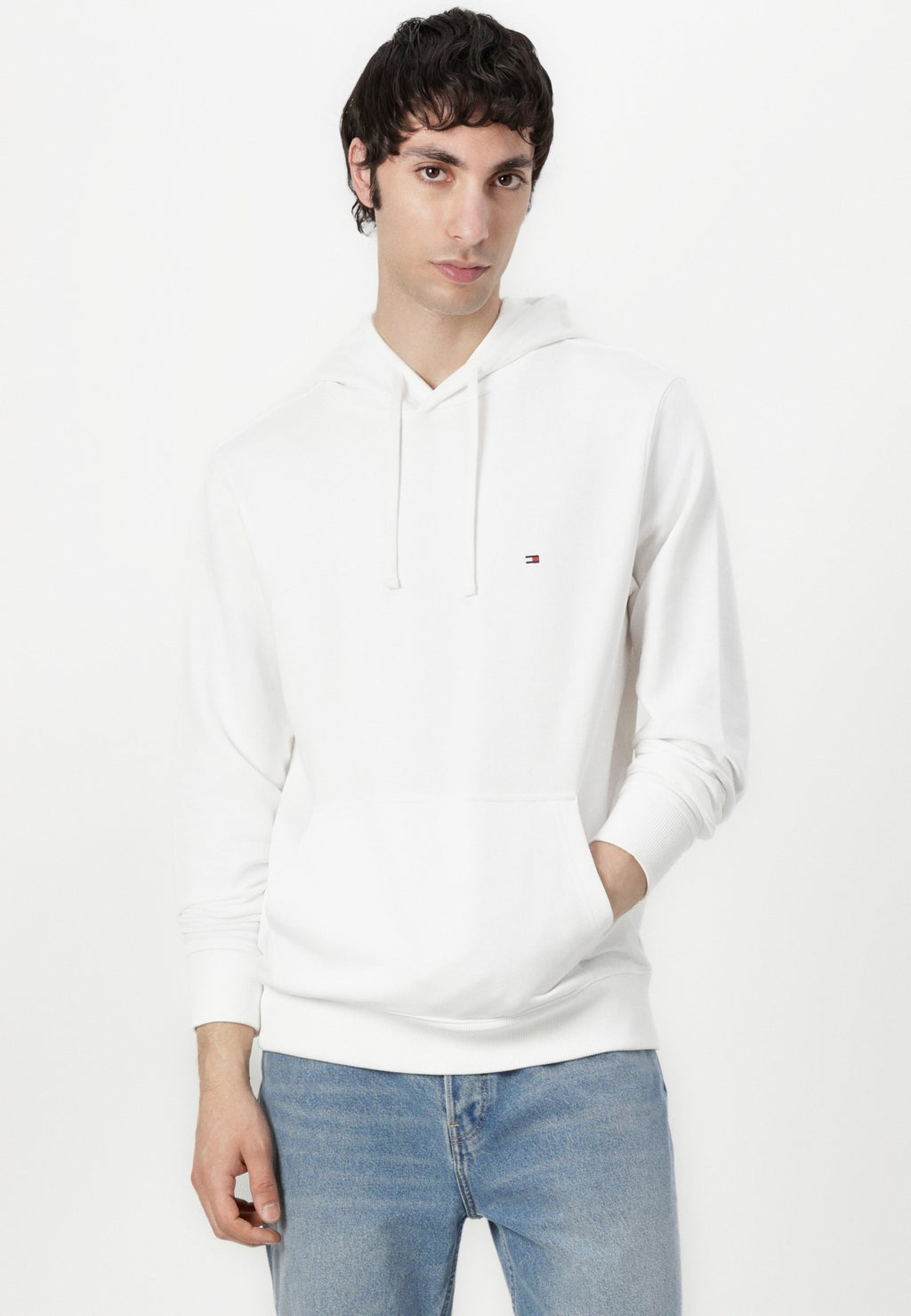 FLAG EMBROIDERY TERRY DRAWSTRING HOODY Media 5