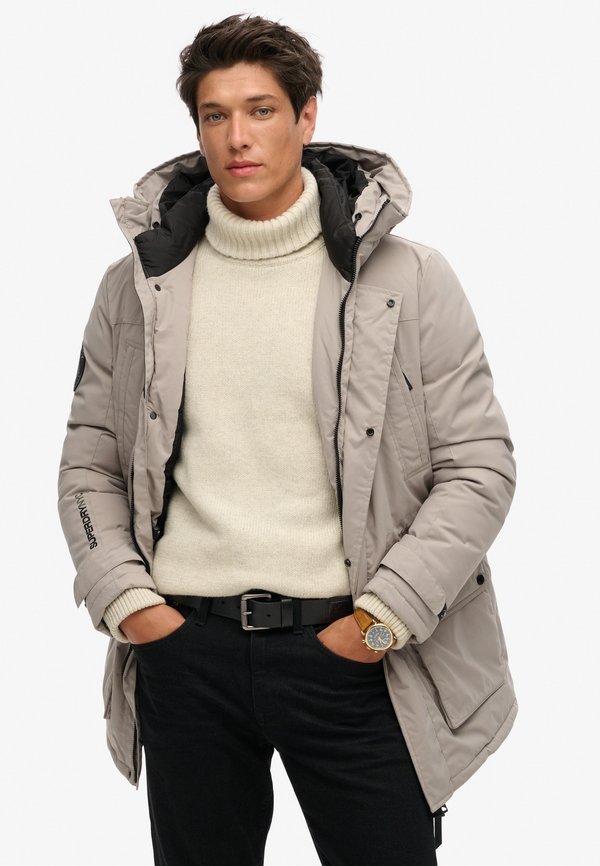 Superdry & Co CITY PADDED - Winter coat - stone dark grey