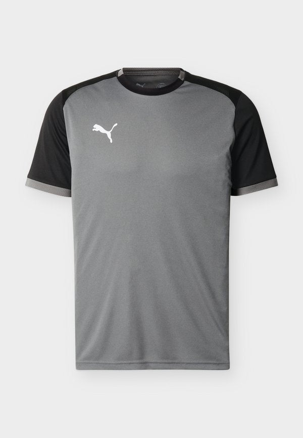 Puma TEAMLIGA MATCHDAY - Sports T-shirt - flat medium grey/white/black