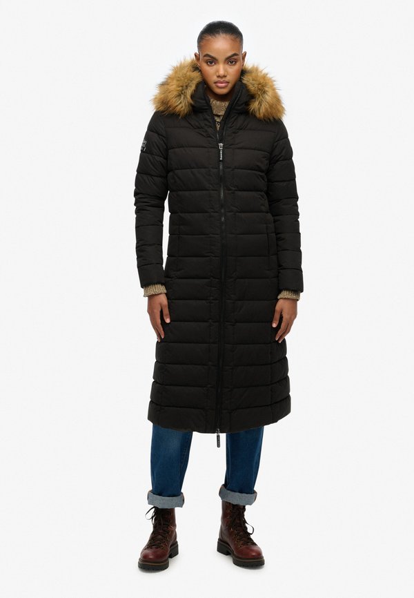 Superdry & Co SUPERDRY ARCTIC LONGLINE PUFFER COAT.. - Winter coat - black