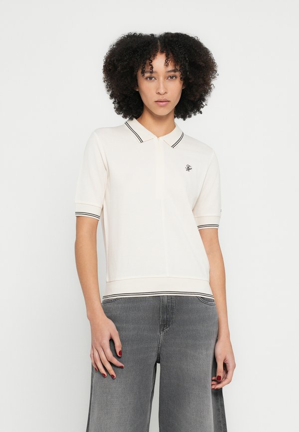 Tommy Hilfiger REGULAR FIT PIQUE ZIP POLO SHIRT - Polo shirt - calico