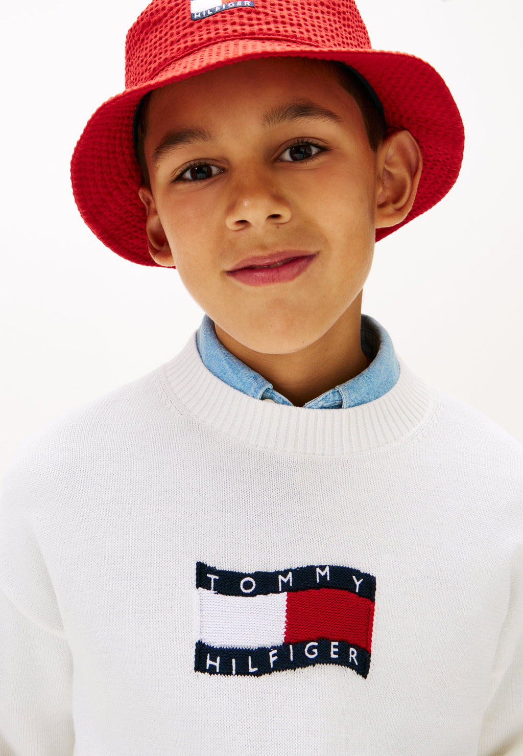 INTARSIA WAVY FLAG CREW NECK JUMPER Media 5