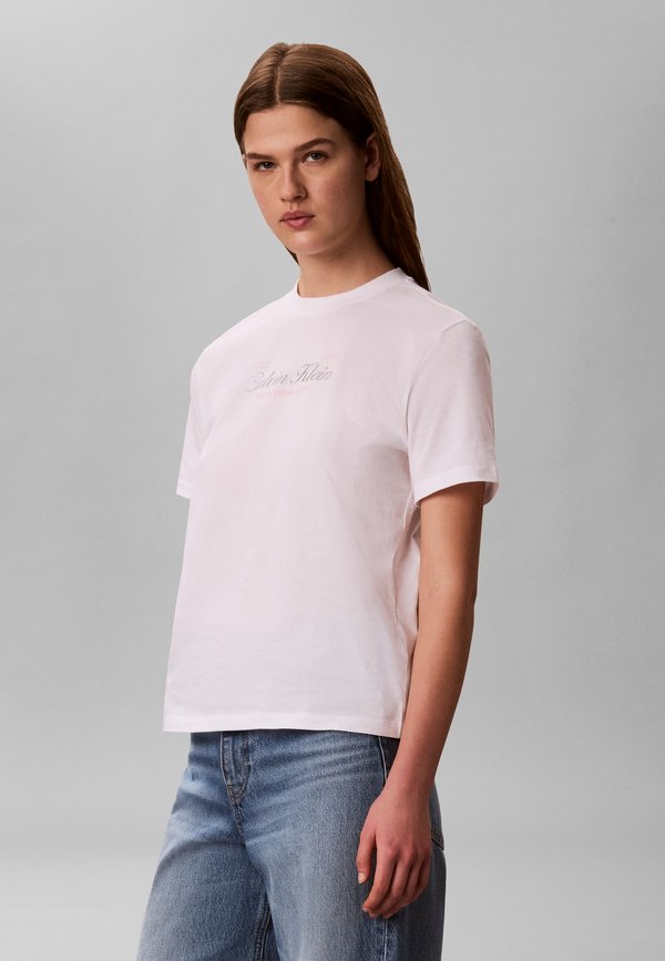 Calvin Klein Jeans CLASSIC SCRIPT TWO TONE TEE