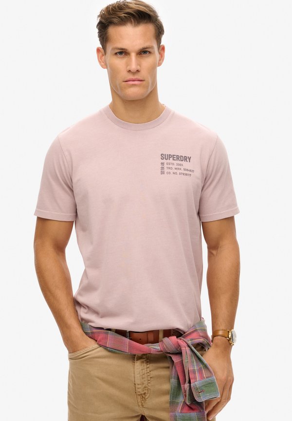 Superdry & Co UTILITY GRAPHIC  - Print T-shirt - cloud grey
