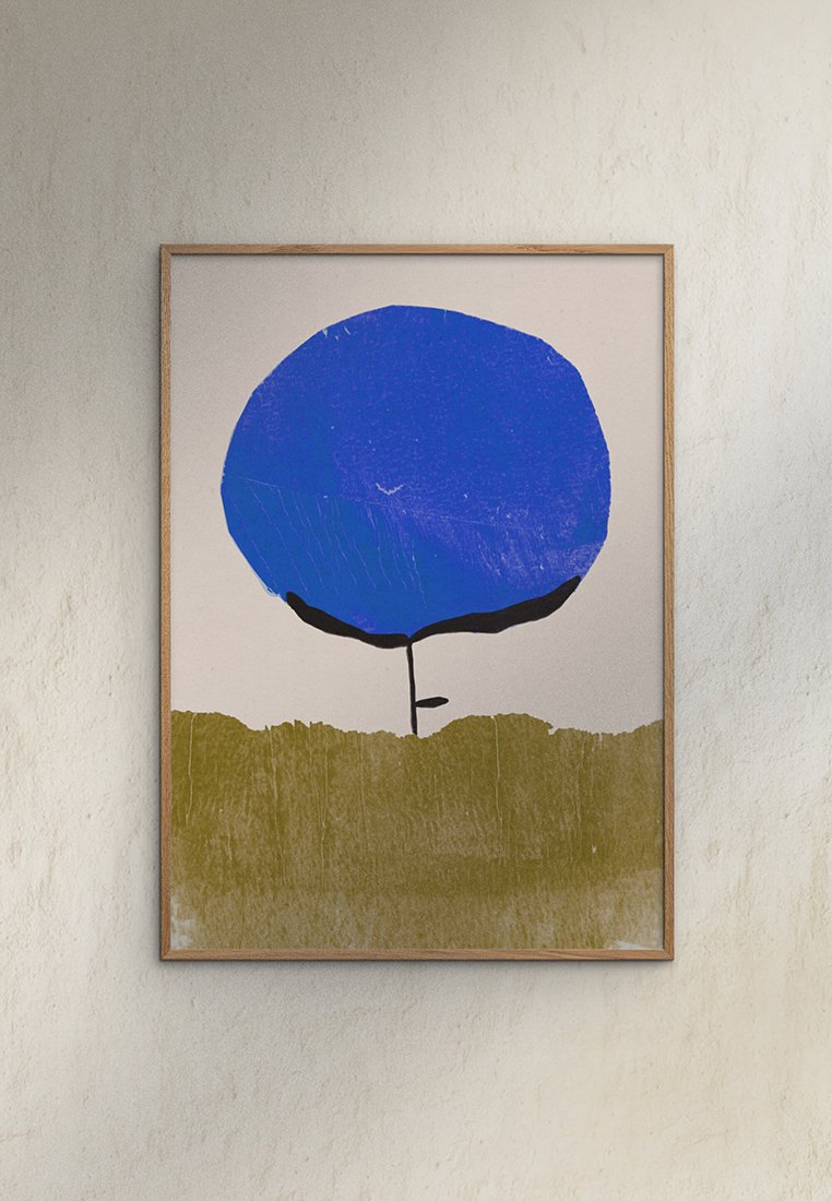 Poster and Frame BLUE FLOWER