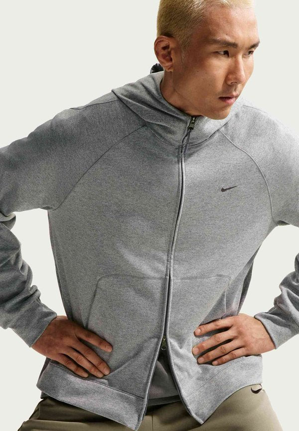 Nike Performance M NK DF UV PRMRY NANO FZ HD - Zip-up sweatshirt - smoke grey heather smoke grey