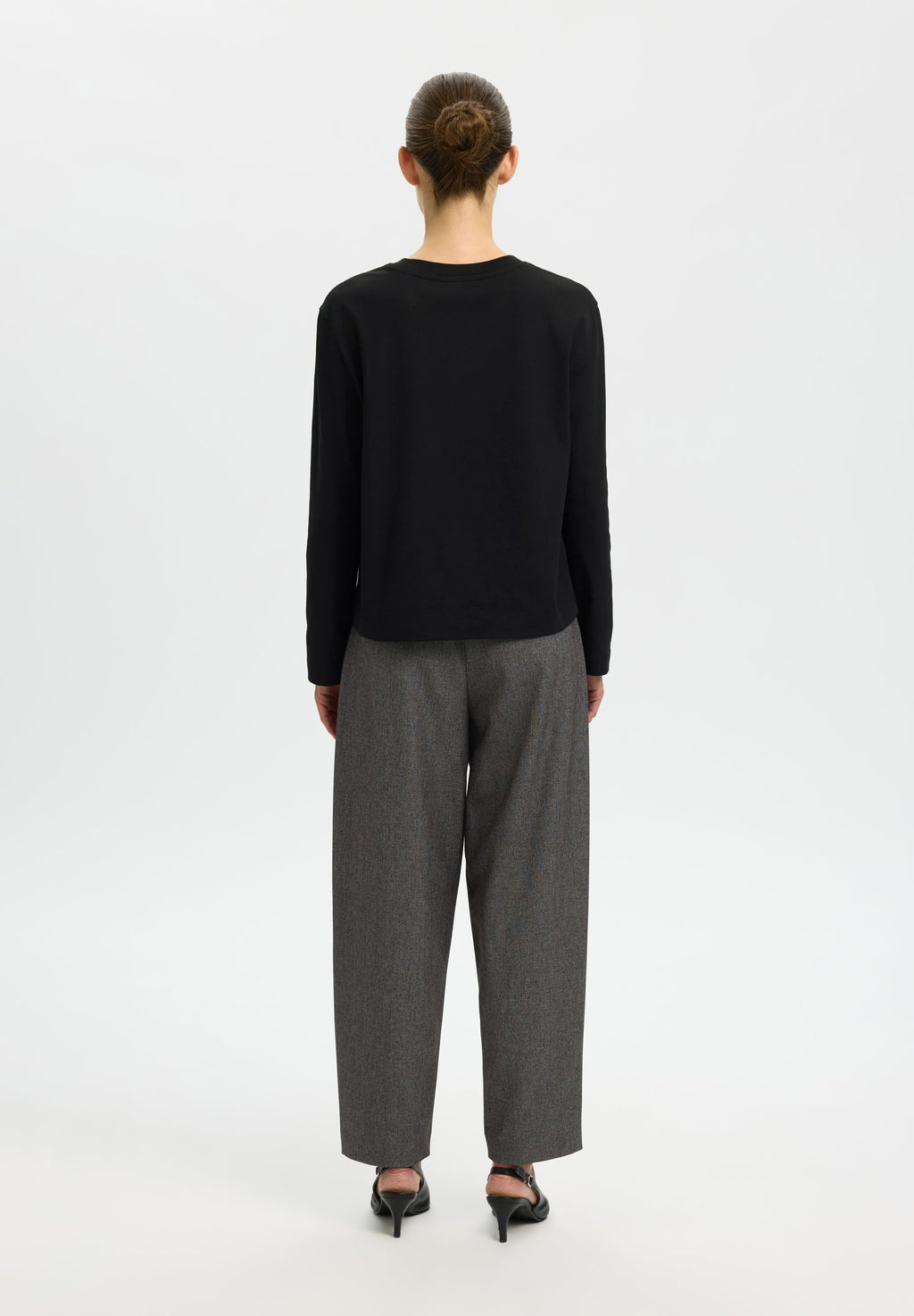 Selected SLFESSENTIAL LS BOXY TEE NOOS