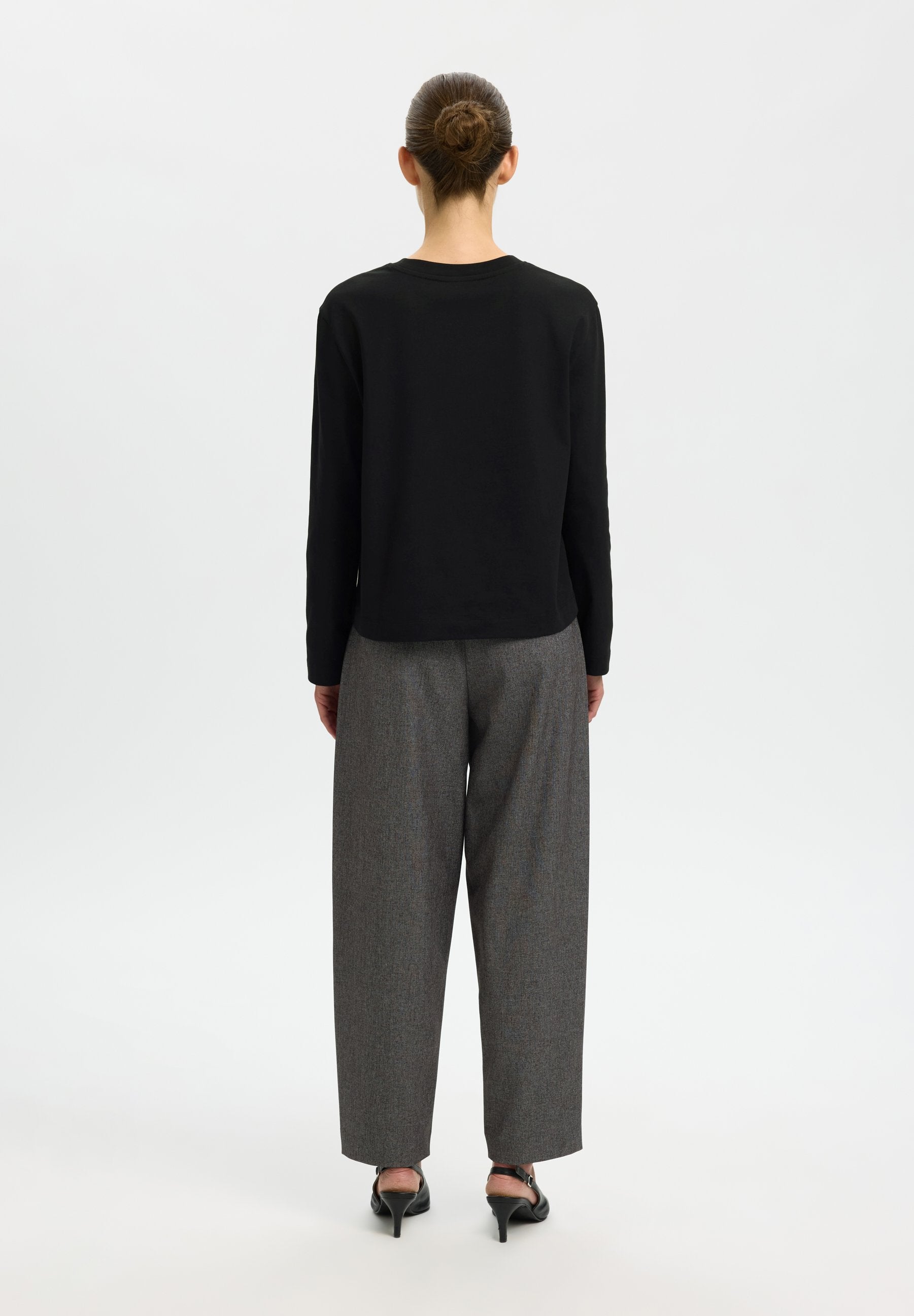 Selected SLFESSENTIAL LS BOXY TEE NOOS