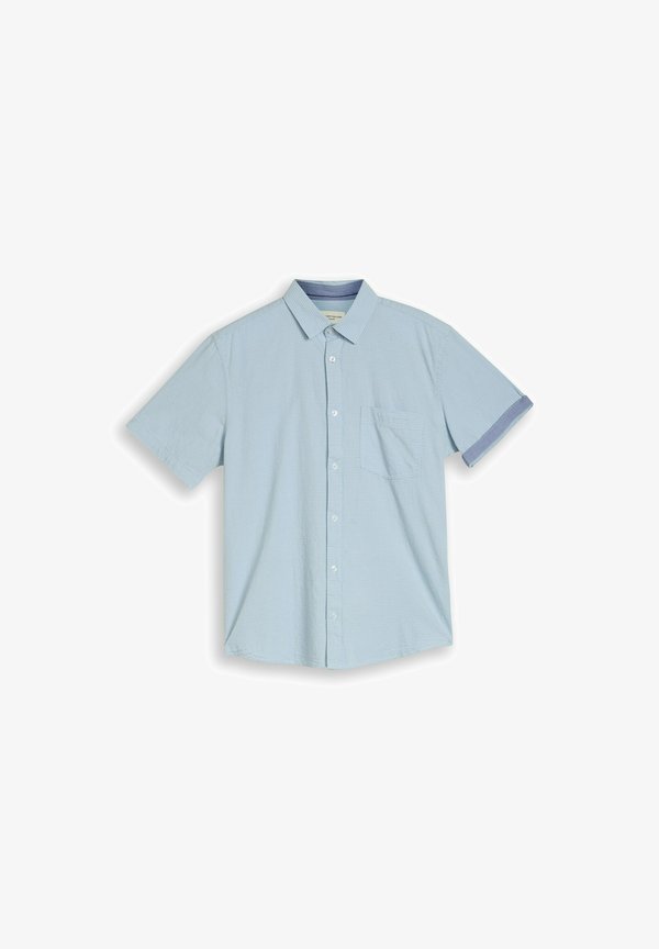TOM TAILOR Shirt - light blue dot structure