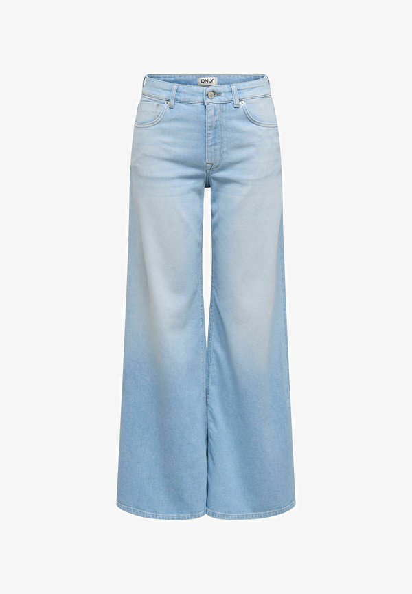 ONLY Wide-fit ONLCALIFORNIA Mid waist Flared Fit - Flared Jeans - light blue denim