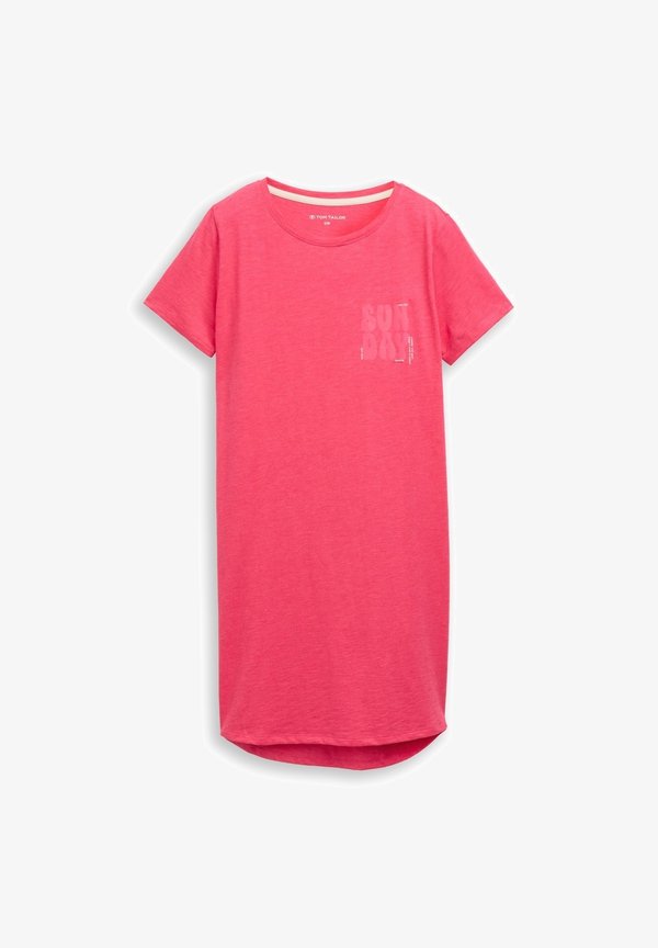 TOM TAILOR TOM TAILOR BODYWEAR NACHTHEMD AUS BAUMWOLL-MIX - Nightie - red-medium-solid