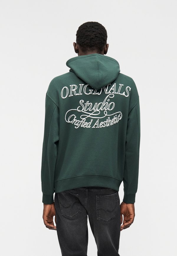 Jack & Jones JORNIAGARA TYPO HOOD - Sweatshirt - sycamore