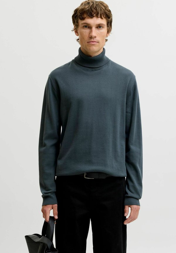Jack & Jones JJEBASIC KNIT ROLL NECK NOOS - Jumper - turbulence