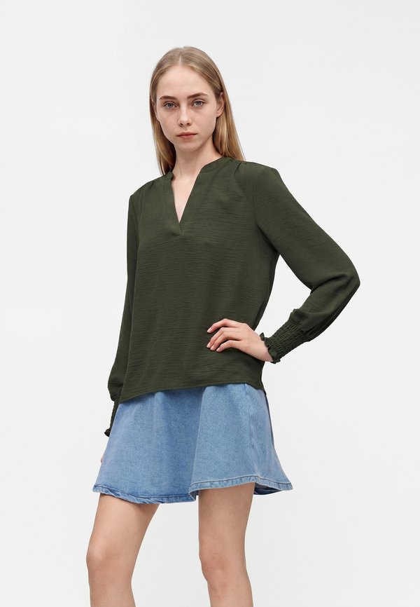 ONLY ONLMETTE V-NECK LS SMOCK TOP NOOS WVN