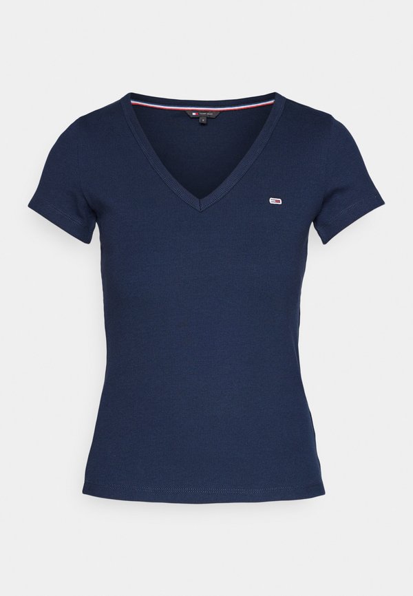 Tommy Jeans RIBBED SLIM V-NECK T-SHIRT