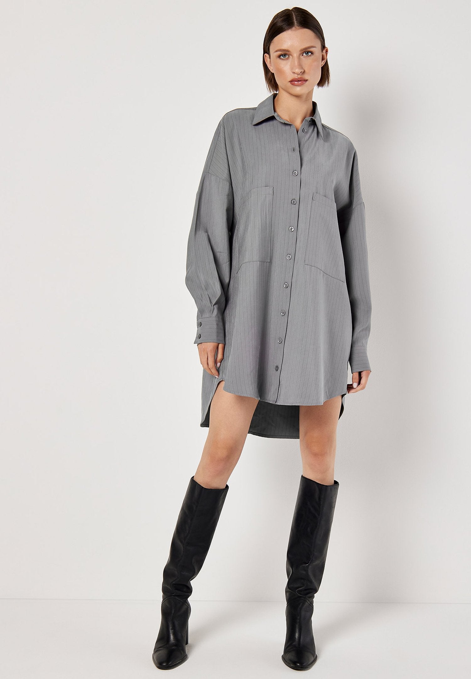 Apricot PINSTRIPE OVERSIZED