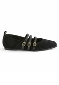 Next FOREVER COMFORTÂ® TRIPLE STRAP SQUARE TOE FLAT SHOES