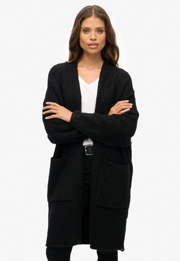 Superdry & Co SLOUCHY - Cardigan - black twist