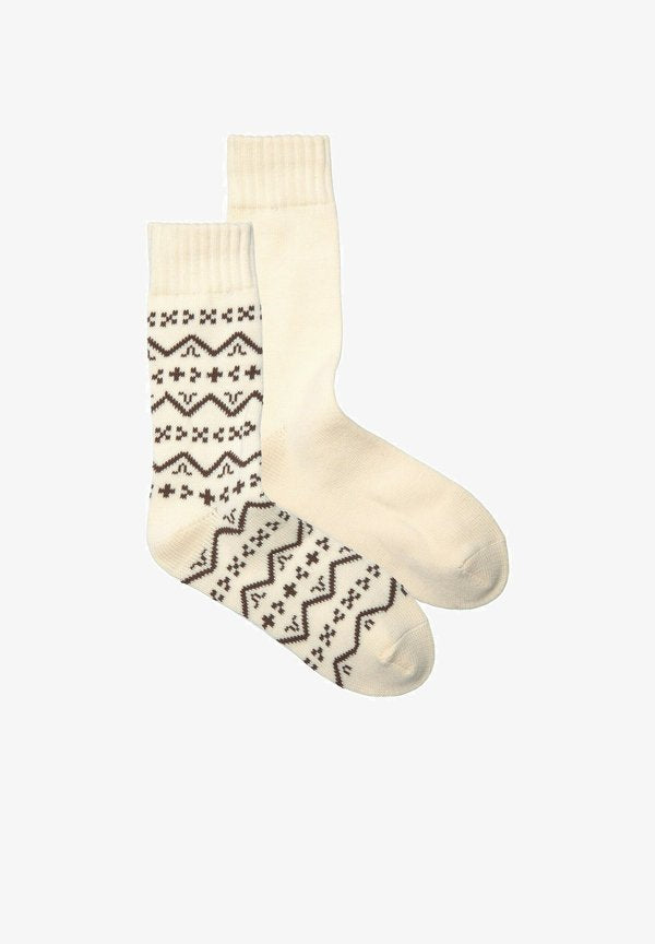 Jack & Jones WINTER JACPATTERN WIT 2-PACK - Socks - white