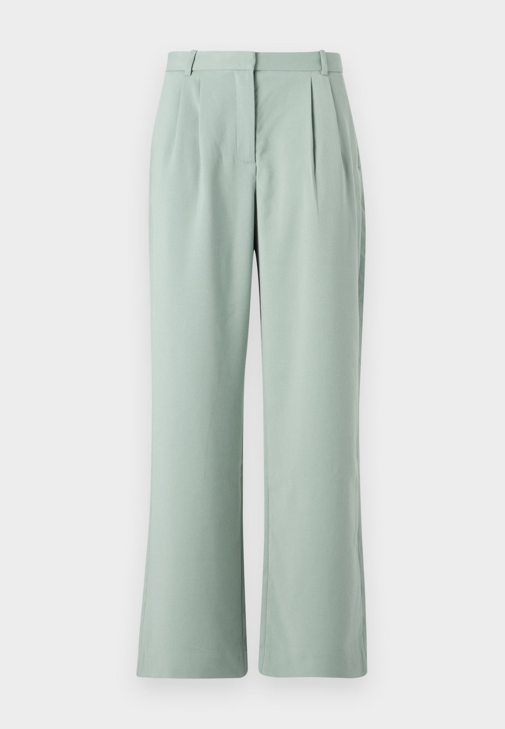 Abercrombie & Fitch Curve Love A&F Sloane Low Rise Tailored Wide Leg Pant