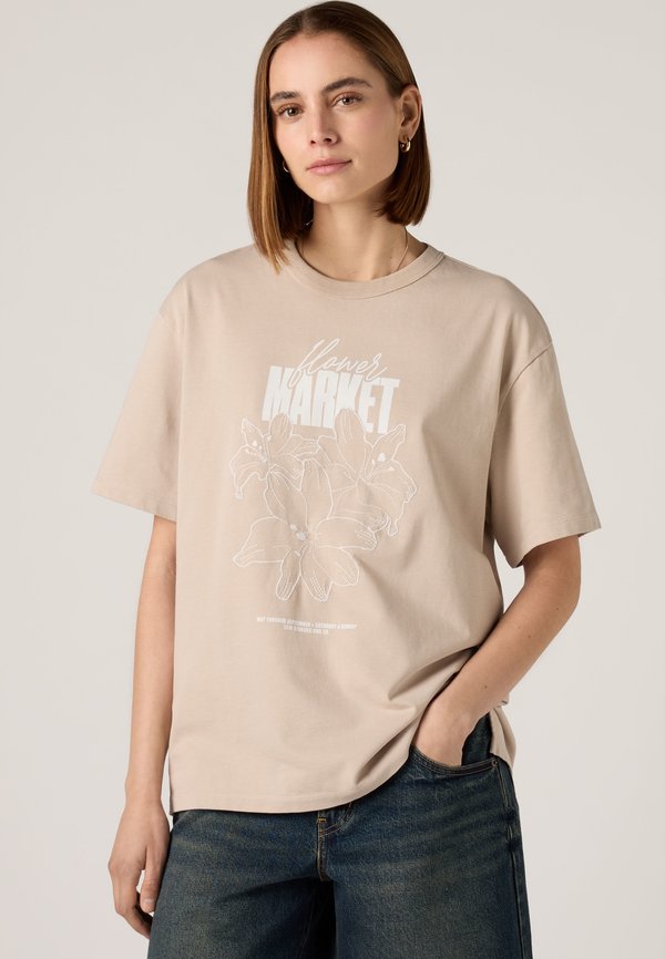 Levi's® LSE_GR TABOR TEE - Print T-shirt - lse_flower market chateau gray