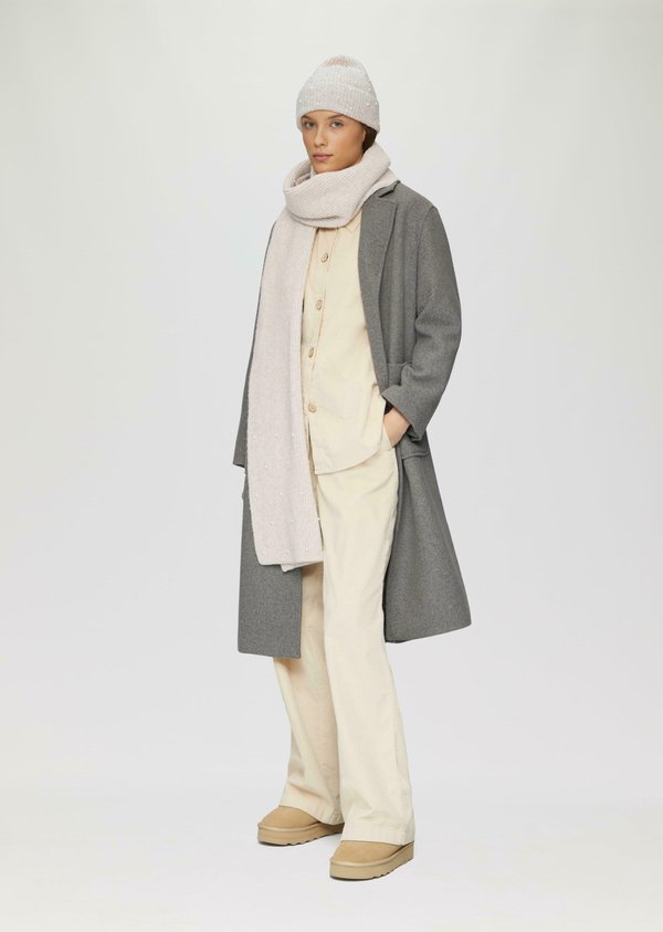 s.Oliver MIT SCHMUCKPERLEN - Scarf - beige