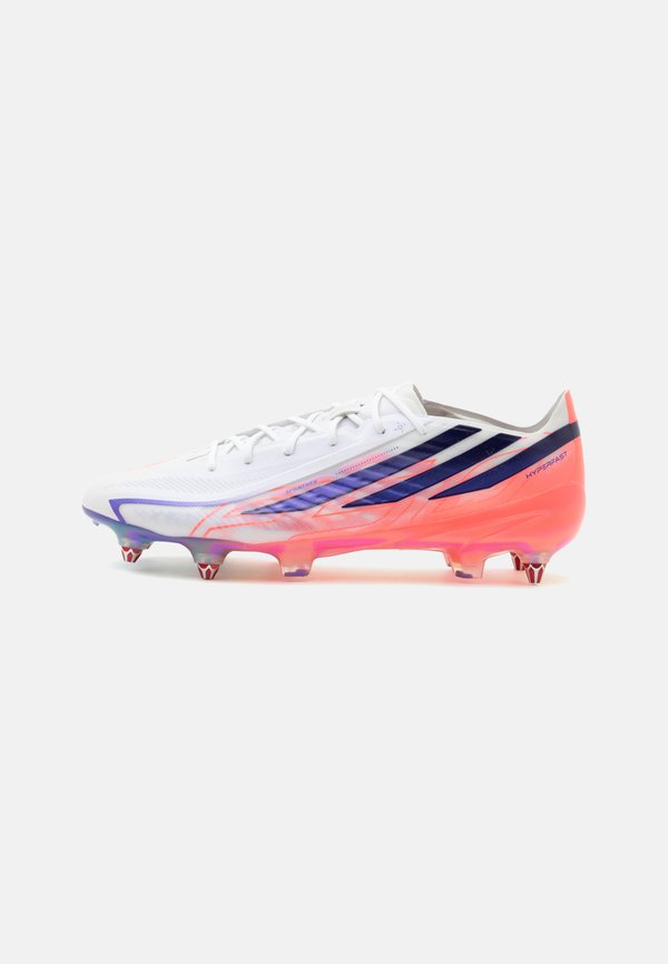 adidas Performance F50 HYPERFAST ELITE SG UNISEX - Soft-ground football boots - footwear white/solar purple/solar turbo