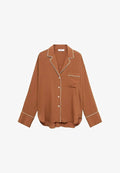 Mango Button-down blouse - brown